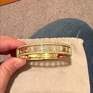 Michael Kors Gold and Silver Logo Bracelet